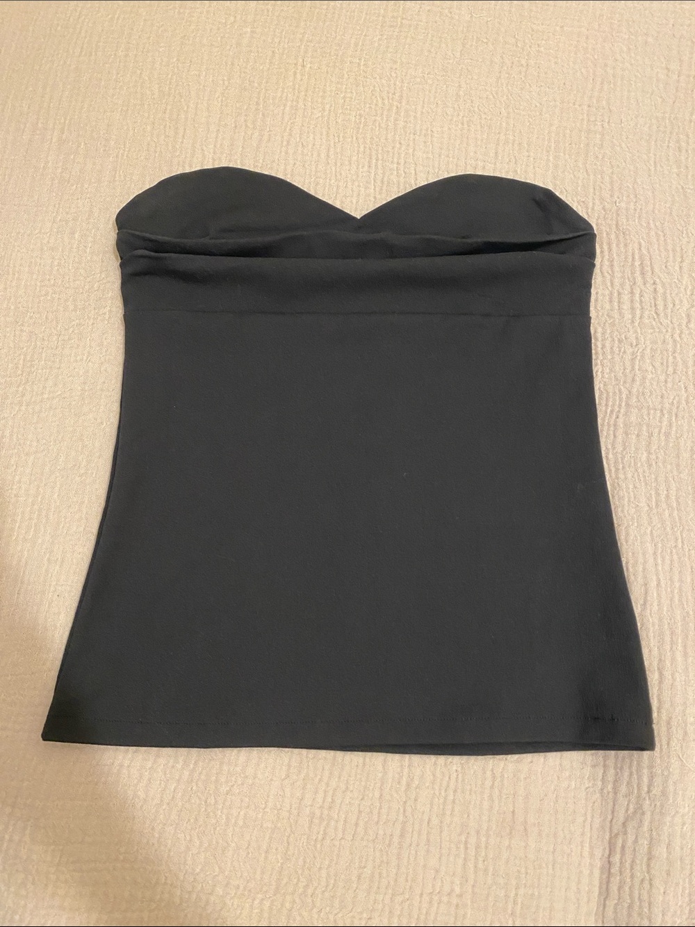 Zara Strapless Black Bandeau Top . Size L . Style 3641/334/800